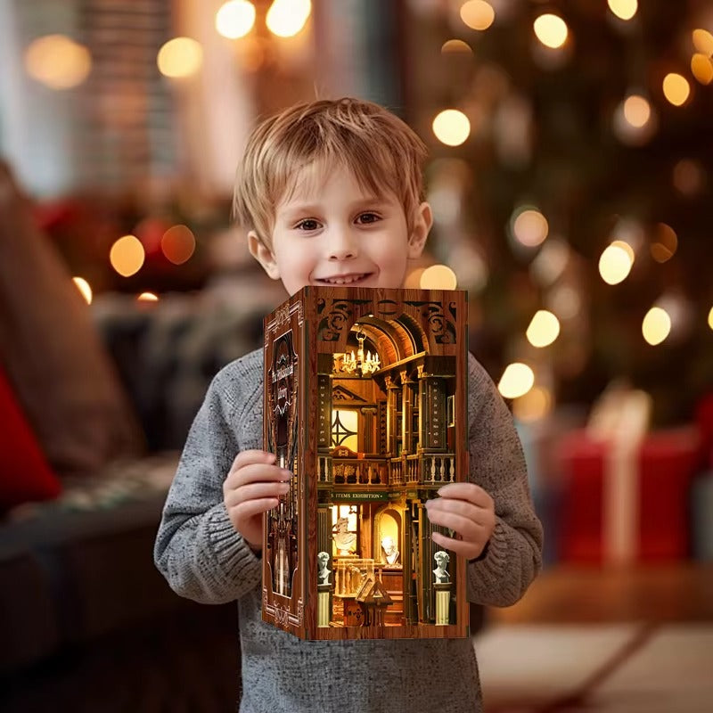 DIY Wooden Book Nook – 3D Puzzle Miniature | Lunook