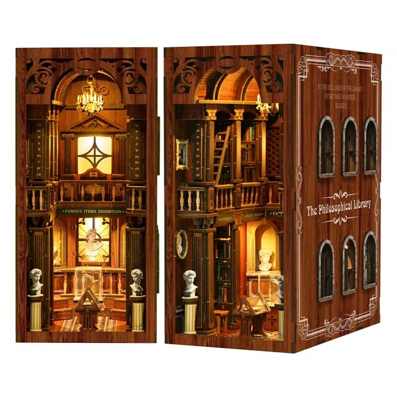 DIY Wooden Book Nook – 3D Puzzle Miniature | Lunook