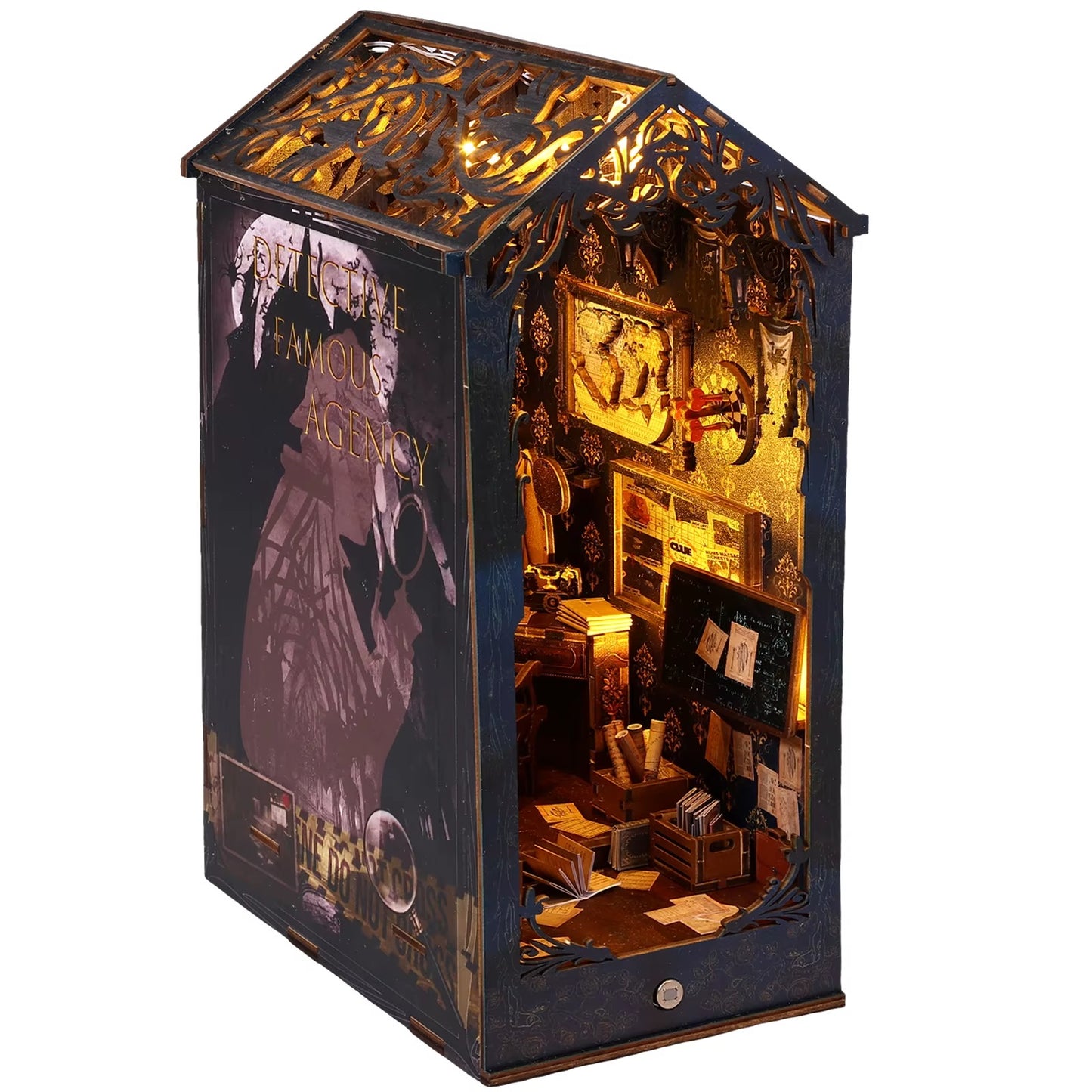 DIY Detective Famous Agency - 3D Book Nook | Lunook