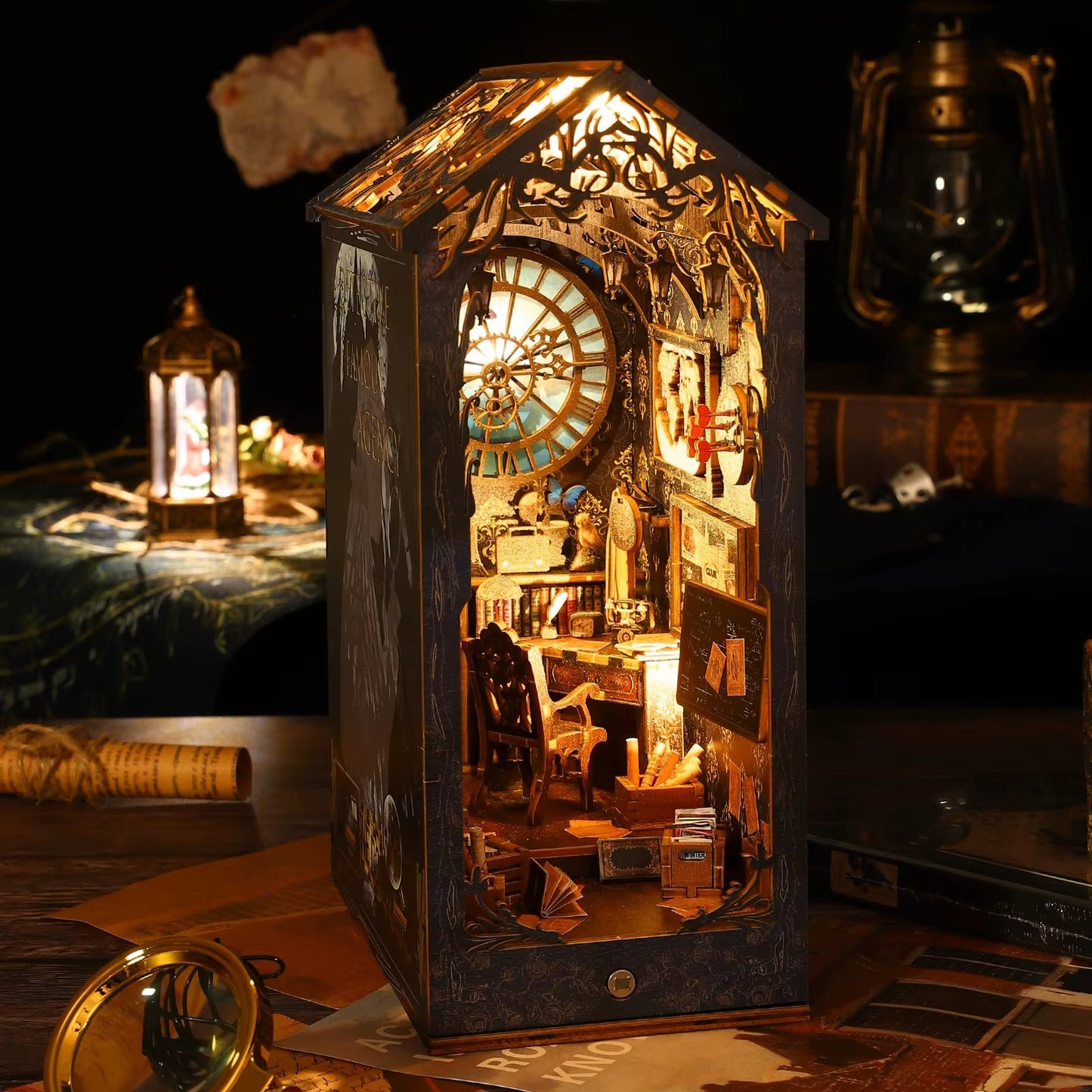 DIY Detective Famous Agency - 3D Book Nook | Lunook