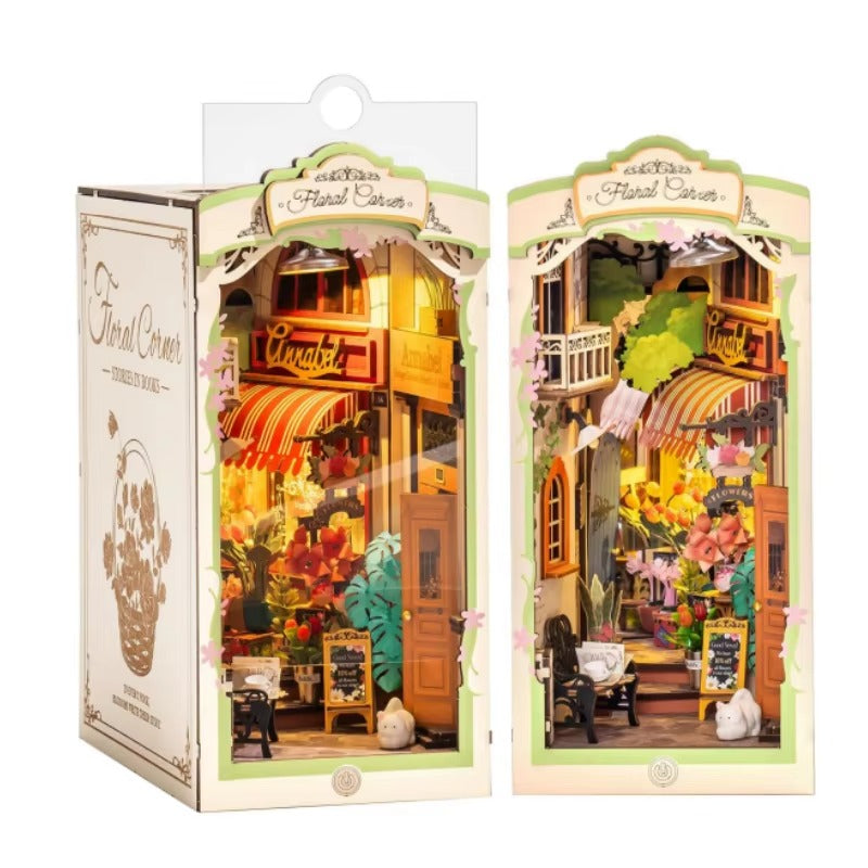 DIY Floral Corner - 3D Book Nook | Lunook