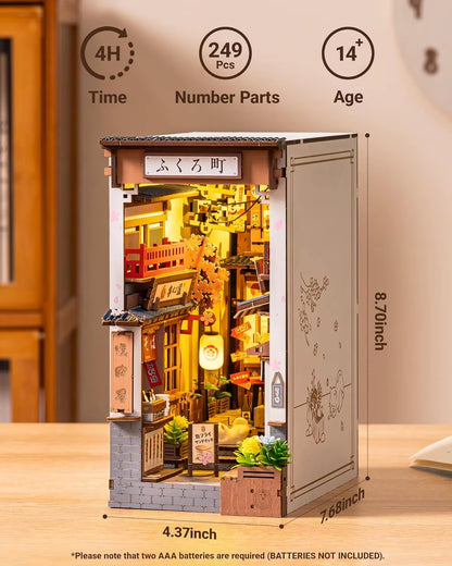 DIY  Sakura Wine Alley - 3D Book Nook | Lunook