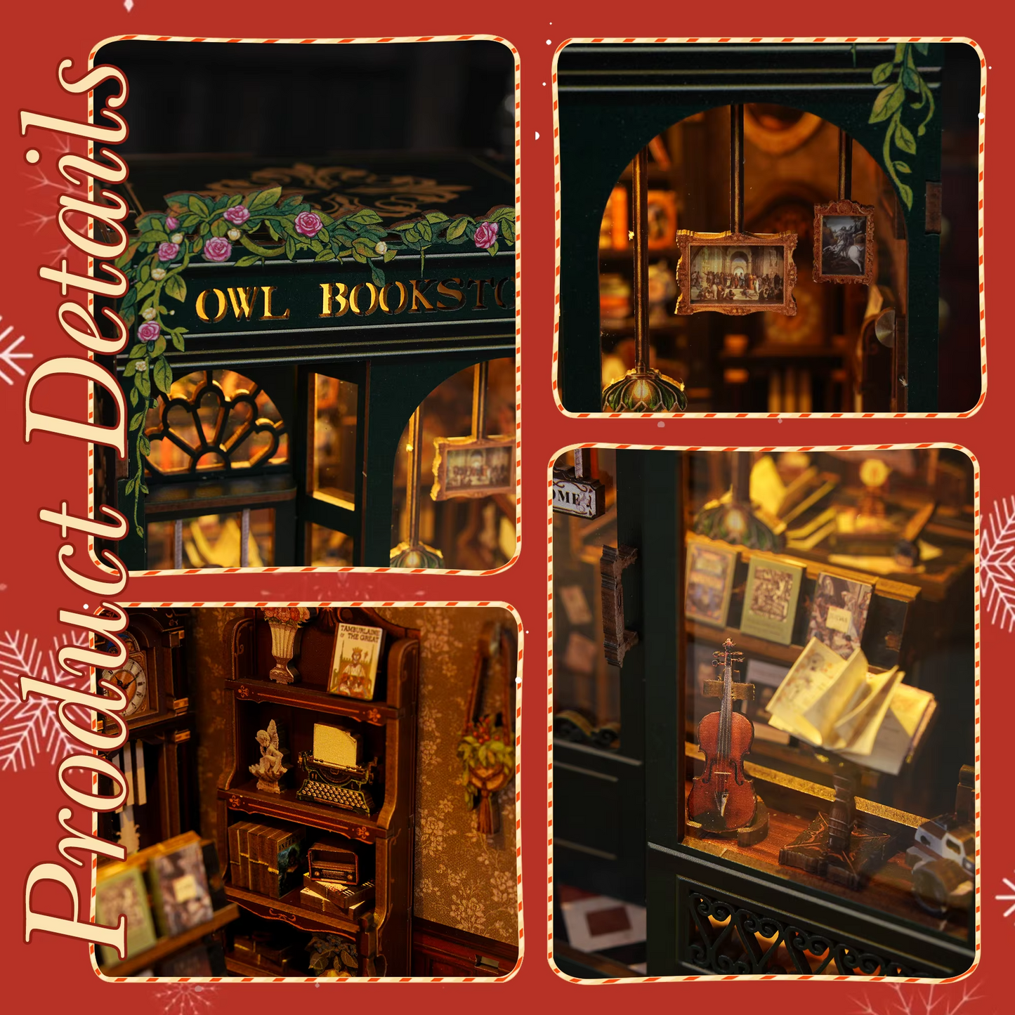 DIY Owl Bookstore - 3D Book Nook | Lunook