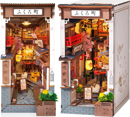 DIY  Sakura Wine Alley - 3D Book Nook | Lunook
