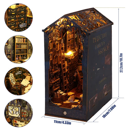 DIY Detective Famous Agency - 3D Book Nook | Lunook