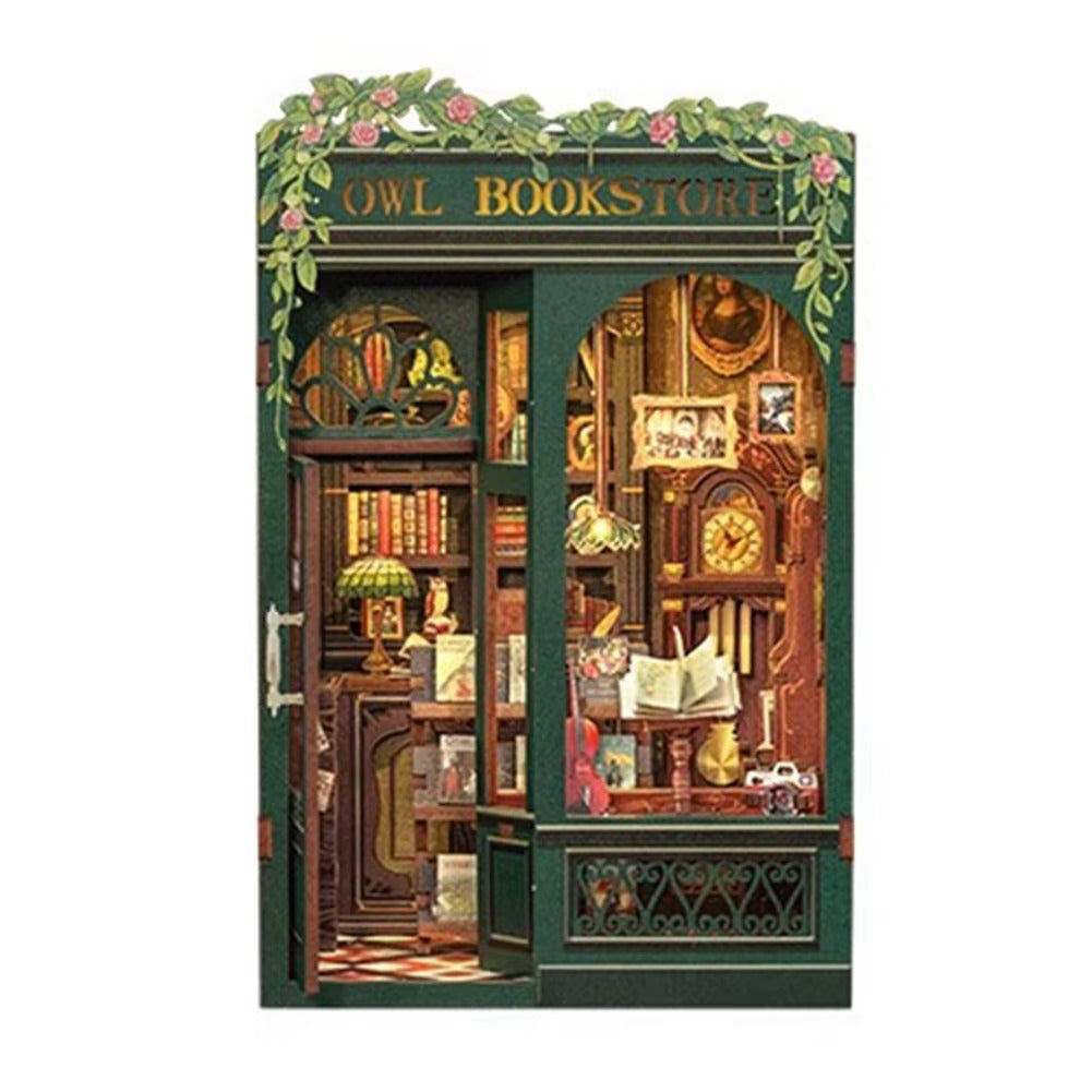 DIY Owl Bookstore - 3D Book Nook | Lunook
