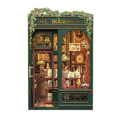 DIY Owl Bookstore - 3D Book Nook | Lunook