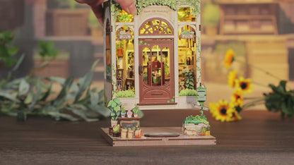 DIY Green Life Bookshop - 3D Book Nook | Lunook