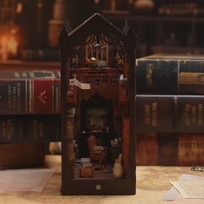 DIY Magic Library 3D Book Nook | Lunook